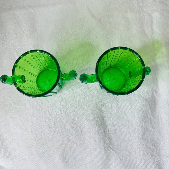 2 Green Cactus Shot Glasses Plastic Cups Southwest Western Barware Fiesta Decor - Picture 2 of 5